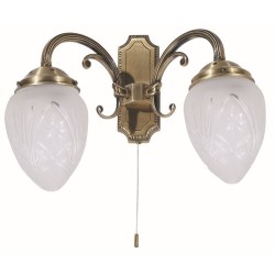 Sieninis šviestuvas Annabella E14 2x MAX 40W (Bronzos)