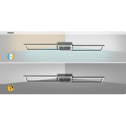 Lubinis šviestuvas Nefertum LED 38W 3000K CCT keičiama balta spalva (Juoda)