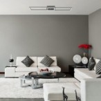 Lubinis šviestuvas Nefertum LED 38W 3000K CCT keičiama balta spalva (Juoda)