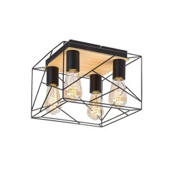 Lubinis šviestuvas Boire E27 4x MAX 40W (Juoda)