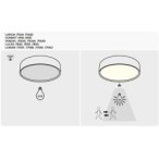 Lubinis šviestuvas Larcia LED 19W 4000K Neutrali balta (Balta)