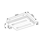 Lubinis šviestuvas Blas LED 24W 4000K Neutrali balta (Chromo)