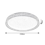 Lubinis šviestuvas Sherwood LED 50W 3000-6500K CCT keičiama balta spalva (Buko)