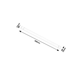 Baldinis šviestuvas Batten Light LED 30W 4000K Neutrali balta (Balta)