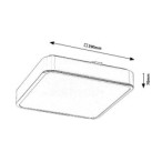 Lubinis šviestuvas Wolimir LED 22W 3000-6000K CCT keičiama balta spalva (Chromo)