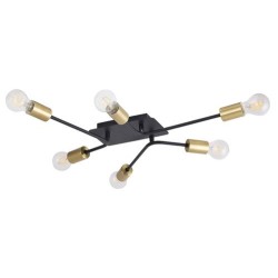 Lubinis šviestuvas Lanny E27 6x MAX 15W (Juoda)