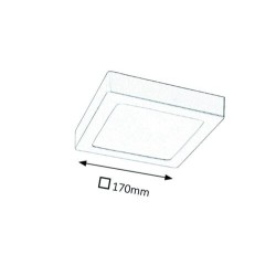 LED panelė Lois LED 12W 3000K Šilta balta (Chromo)