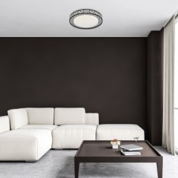 Lubinis šviestuvas Nilin LED 48W 3000K CCT keičiama balta spalva (Juoda)