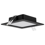 LED panelė Shaun2 LED 6W 3000K Šilta balta (Juoda)