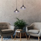 Pakabinamas šviestuvas Dvora E27 1x MAX 40W (Matinė Juoda)