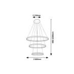 Pakabinamas šviestuvas Grete LED 100W 3000K Šilta balta (Juoda)