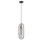 Pakabinamas šviestuvas Rovier E27 1x MAX 40W (Matinė Juoda)
