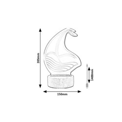 Stalinis šviestuvas Akali LED 2W 3000K Šilta balta (Buko)