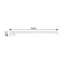 Baldinis šviestuvas Duddu LED 20W 4000K Neutrali balta (Balta)