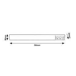 Baldinis šviestuvas Bath2 LED 15W 4000K Neutrali balta (Balta)