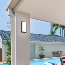 Sieninis lauko šviestuvas Andorra LED 12W 4000K Neutrali balta (Juoda)