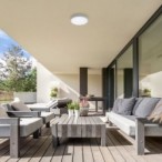 Lubinis lauko šviestuvas Tartu LED 24W 2800-6000K CCT keičiama balta spalva (Matinė Balta)