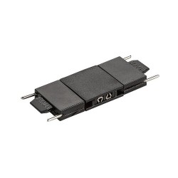 LiTrack magnetinės sistemos tiesus sujungimas Connect+  (Juoda)
