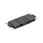 LiTrack magnetinės sistemos tiesus sujungimas Connect+  (Juoda)