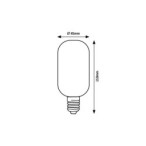 LED lemputė E27 Filament-LED 4W T45 3000K Šilta balta