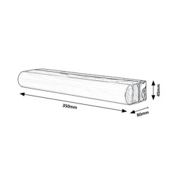 Sieninis šviestuvas Matt LED 10W 4000K Neutrali balta (Chromo)