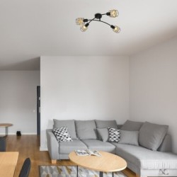 Lubinis šviestuvas Indiana E14 4x MAX 25W (Juoda)