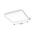 Lubinis lauko šviestuvas Pernik LED 24W 4000K Neutrali balta (Juoda)