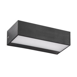 Sieninis lauko šviestuvas Halden LED 9W 4000K Neutrali balta (Juoda)