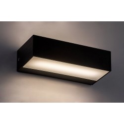 Sieninis lauko šviestuvas Halden LED 9W 4000K Neutrali balta (Juoda)