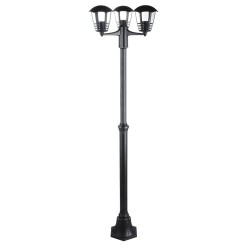 Pastatomas lauko šviestuvas Marseille E27 3x MAX 60W (Juoda)