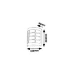 Sieninis lauko šviestuvas Sevilla E27 MAX 11W (Chromo)