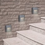 Sieninis lauko šviestuvas Trento LED 3W 4000K Neutrali balta (Antracito)