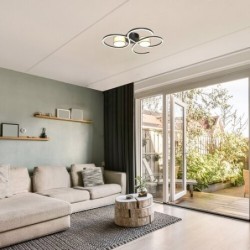 Lubinis šviestuvas Shiena LED 38W 4000K Neutrali balta (Matinė Juoda)