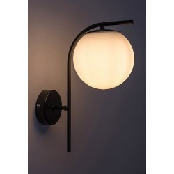 Sieninis šviestuvas Ghita E27 1x MAX 20W (Juoda)