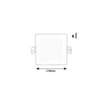 LED panelė Shaun2 LED 3W 4000K Neutrali balta (Balta)