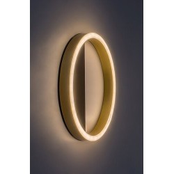 Sieninis šviestuvas Thric LED 15W 3000K Šilta balta (Juoda, Aukso)