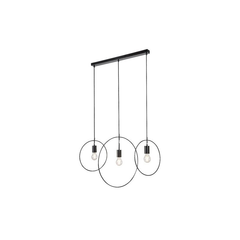 Pakabinamas šviestuvas Dilara E27 3x MAX 40W (Matinė Juoda)