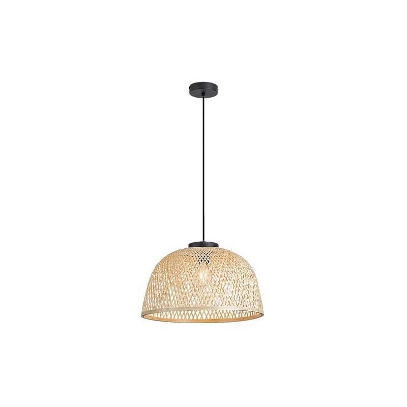 Pakabinamas šviestuvas Rattan E27 1x MAX 25W (Juoda)