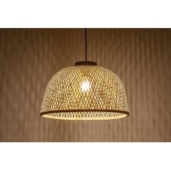 Pakabinamas šviestuvas Rattan E27 1x MAX 25W (Juoda)