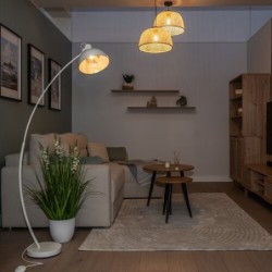 Pakabinamas šviestuvas Rattan E27 1x MAX 25W (Juoda)