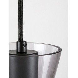 Pakabinamas šviestuvas Abra E27 1x MAX 60W (Matinė Juoda)