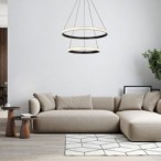 Pakabinamas šviestuvas Grete LED 60W 3000K Šilta balta (Juoda)