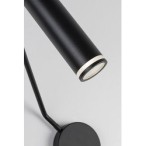 Sieninis šviestuvas Senobia GU10 1x MAX 35W (Juoda)