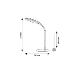 Stalinis šviestuvas Adelmo LED 10W 3000-6000K CCT keičiama balta spalva (Juoda)