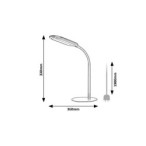 Stalinis šviestuvas Adelmo LED 10W 3000-6000K CCT keičiama balta spalva (Juoda)