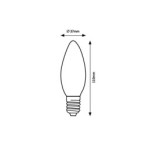 LED SMART lemputė E14 SMD-LED 5W C37 2700-6500K CCT keičiama balta spalva