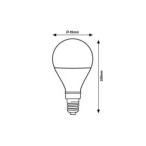 LED lemputė E14 Filament-LED 2W G45 3000K Šilta balta