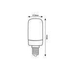 LED lemputė E14 Filament-LED 2W T20 4000K Neutrali balta