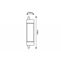 LED lemputė R7s SMD-LED 15W 2700K Šilta balta