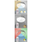 Lubinis šviestuvas Balthasar LED 18W 3000-6500K CCT keičiama balta spalva (Chromo)